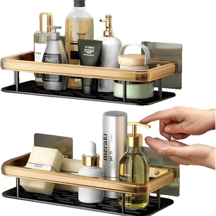 Non perforated Bathroom Shelf Floating Shelf for Wall Shelves Shower Bathroom Corner Shelf
