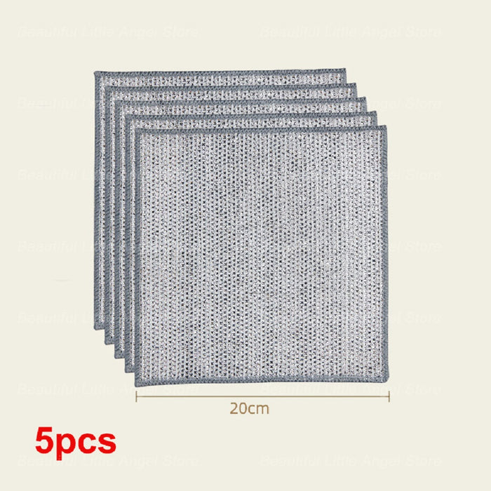 Double-layer Steel Wire Cloth Cleaning Cloths