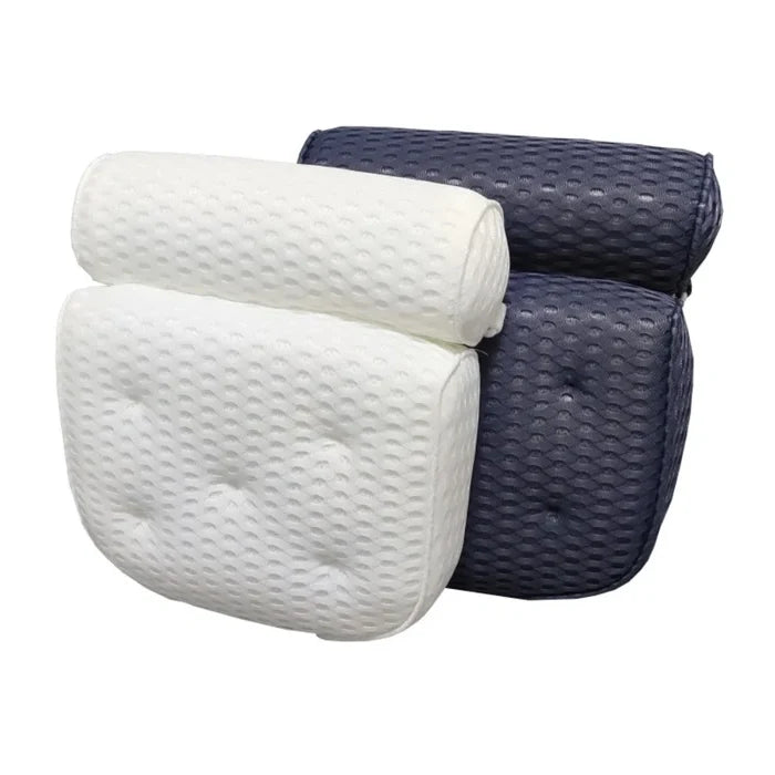 Non-Slip Suction Cups Air Mesh Bath Pillow for Bathtub