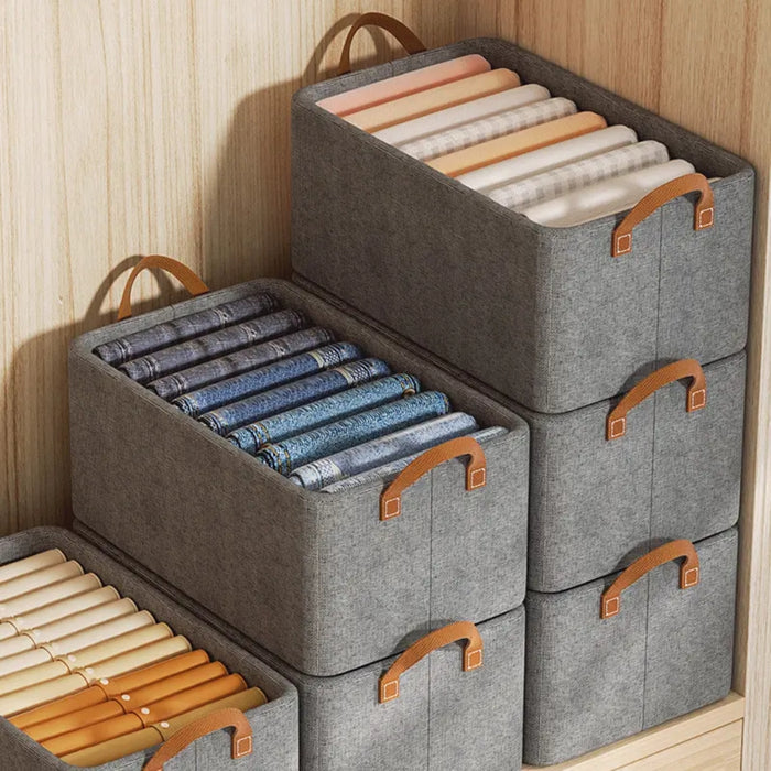 Non Woven Fabric Storage Bag Space Saving Dustproof Storage Bag with Handle for Clothes
