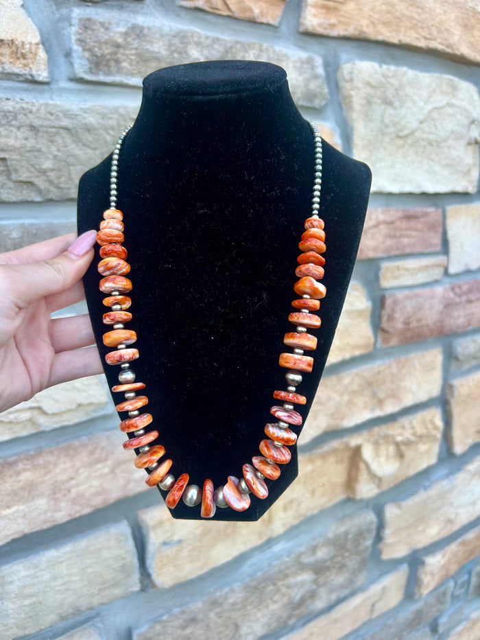 Orange Spiny Necklace