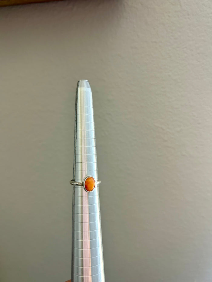 Orange Spiny Ring Size 5.5