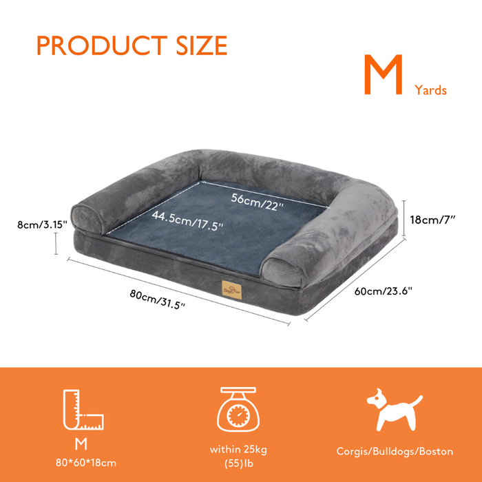 Orthopedic Pet Mattress Couch Sleeping Bed Cushion with Removable Washable Cover