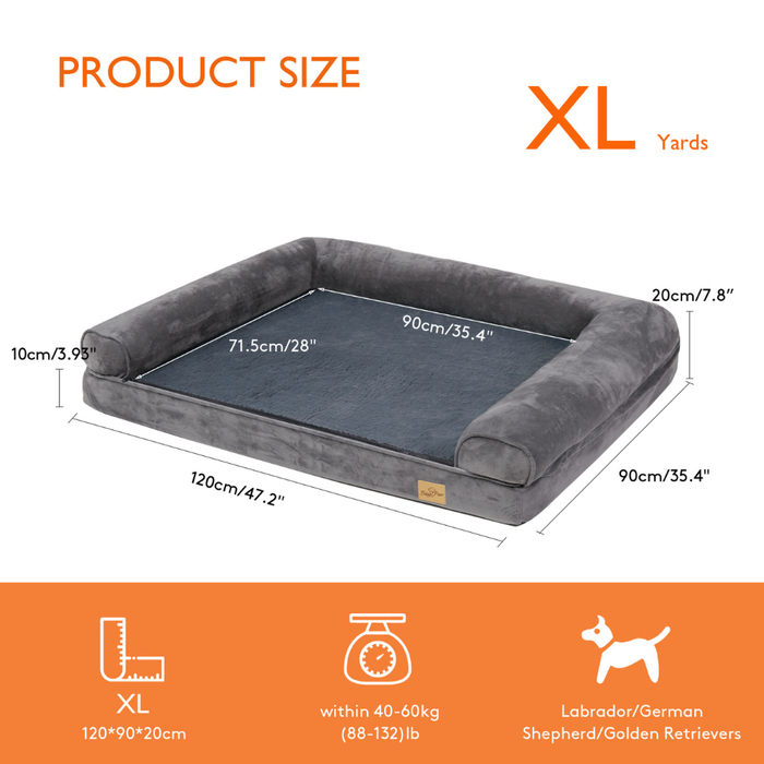 Orthopedic Pet Mattress Couch Sleeping Bed Cushion with Removable Washable Cover