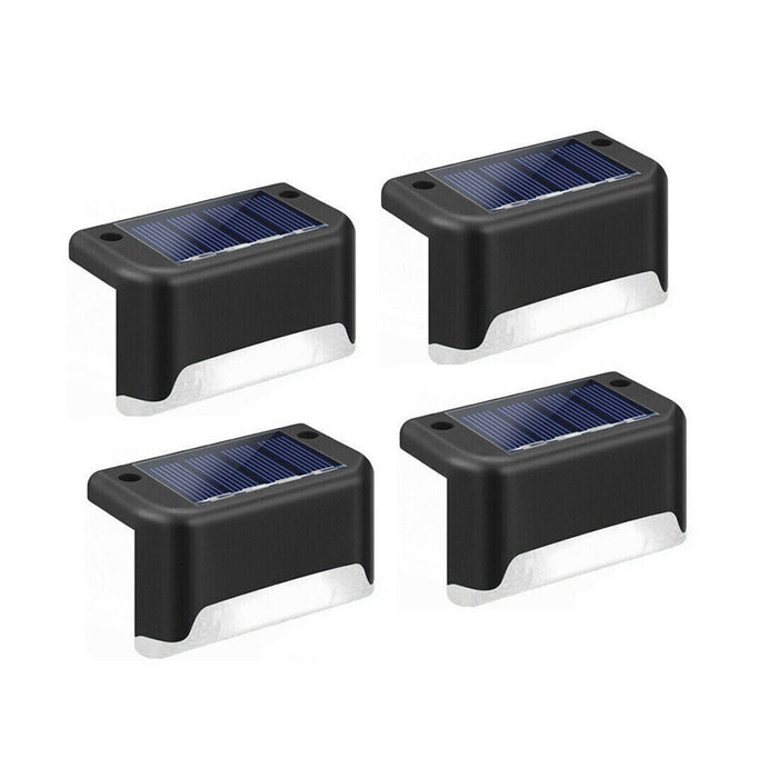 4 Pcs Waterproof Solar Deck and Outdoor Path LED Light- Solar Powered