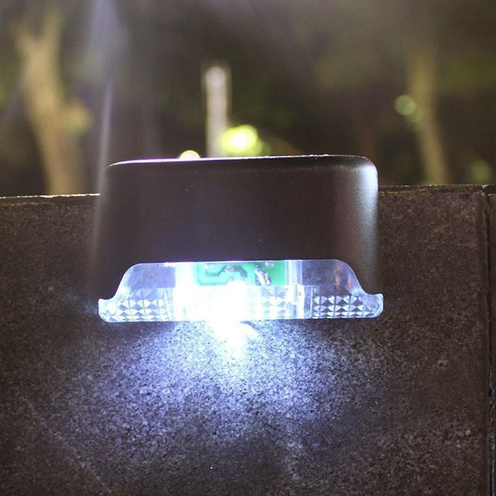 4 Pcs Waterproof Solar Deck and Outdoor Path LED Light- Solar Powered