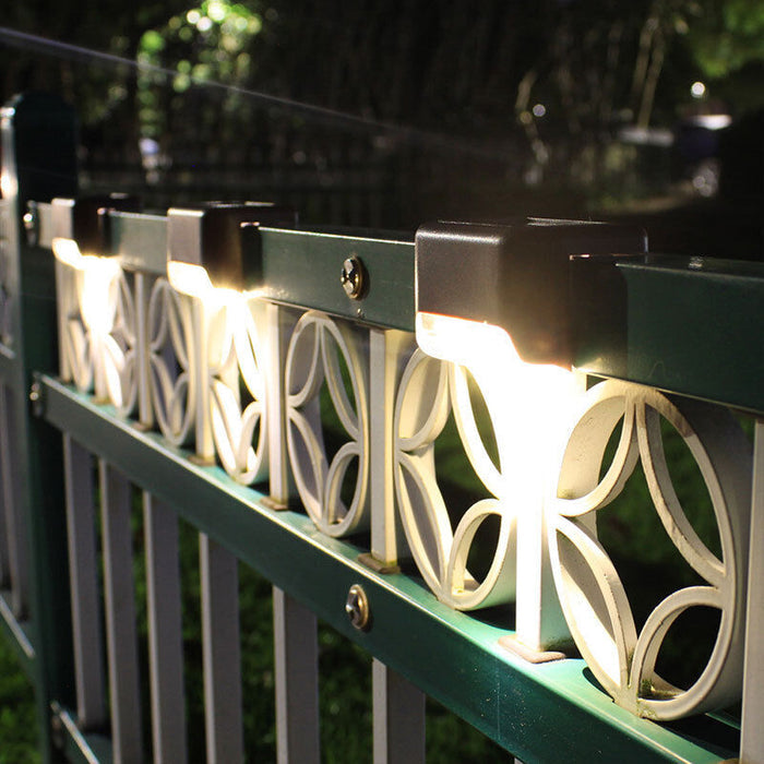 4 Pcs Waterproof Solar Deck and Outdoor Path LED Light- Solar Powered