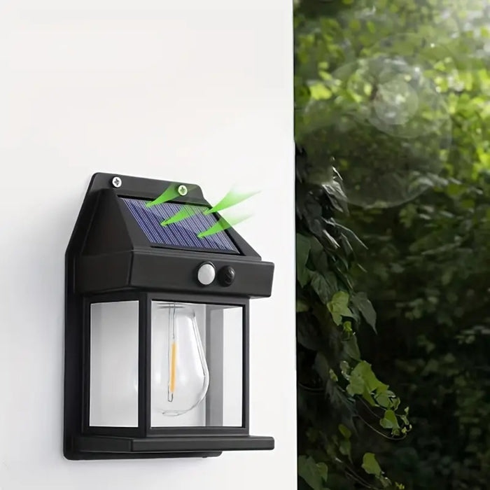 Outdoor Solar Wall Lamp Waterproof Tungsten Filament Lamp Induction Lamp