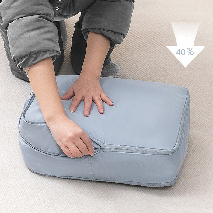 Compression Packing Cube Foldable Puffer Jacket Travel Storage