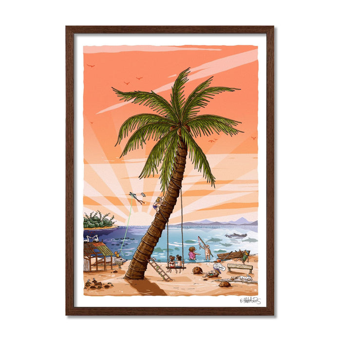 Fine Art Print / A1 (594 x 841mm) Most Popular Size / Walnut