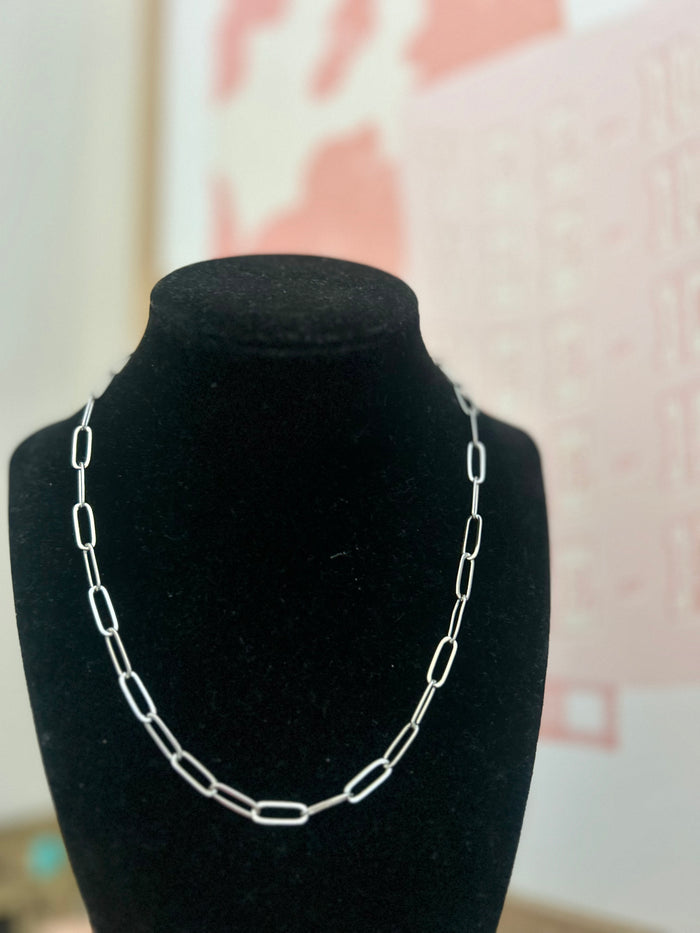 Paper clip Chain Necklace