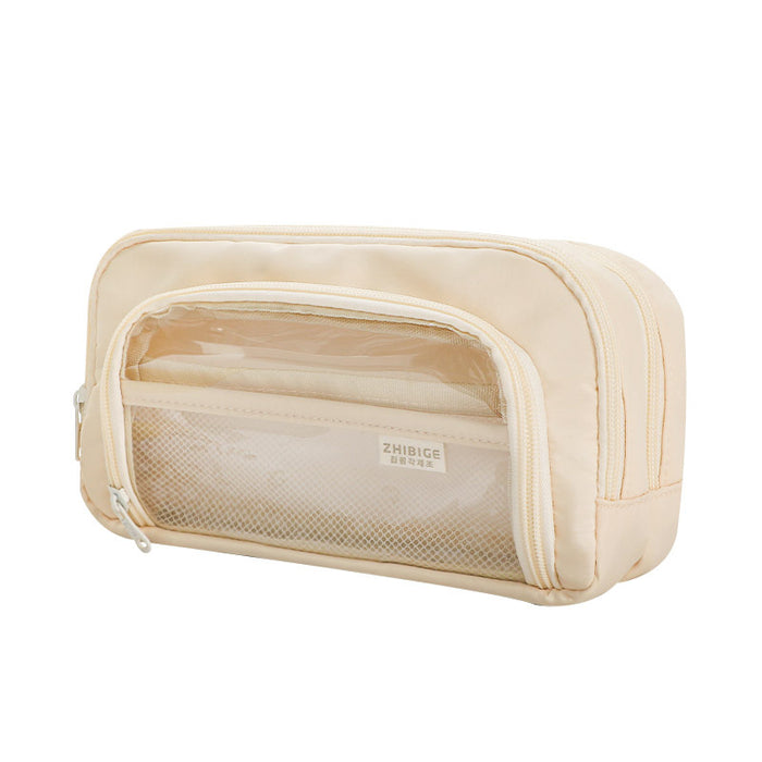 Large Capacity Aesthetic Pencil Bag Korean Style Pen Organizer