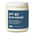 Per My Last Email Candle