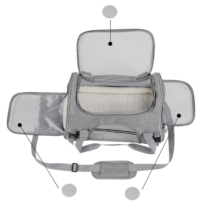 Breathable and Foldable Pet Carrier Safety Pet Travel Handbag