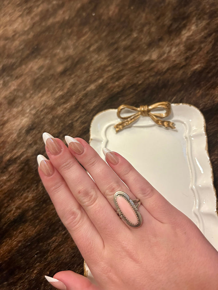 Pink Conch Ring Size 6.5