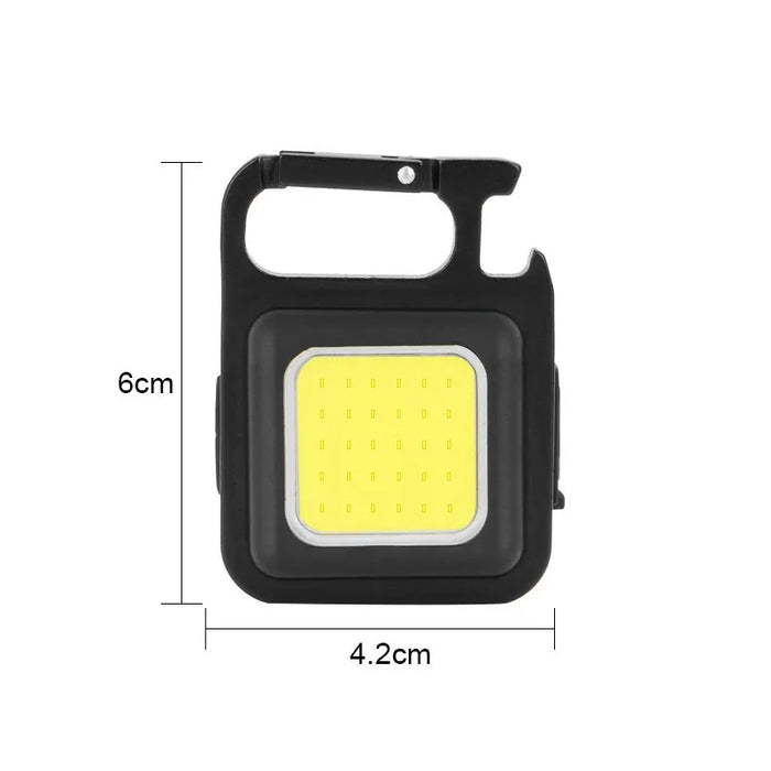 Mini Waterproof Pocket Torch LED Keychain Flashlight USB Charging