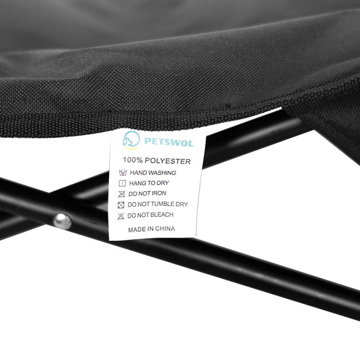 PETSWOL Portable Elevated Dog Bed-Foldable Design,Durable Material,Travel-Friendly