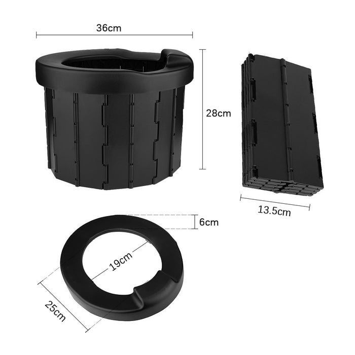 HYPERANGER Portable Folding Camping Toilet