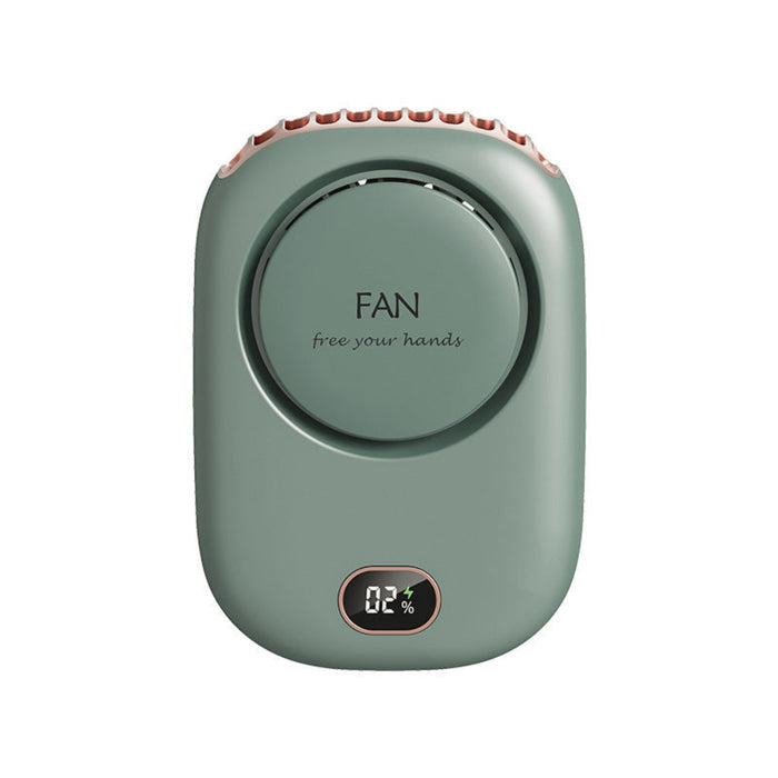 3 Speed Bladeless Neck Hanging Portable Air Cooling Fan- USB Charging
