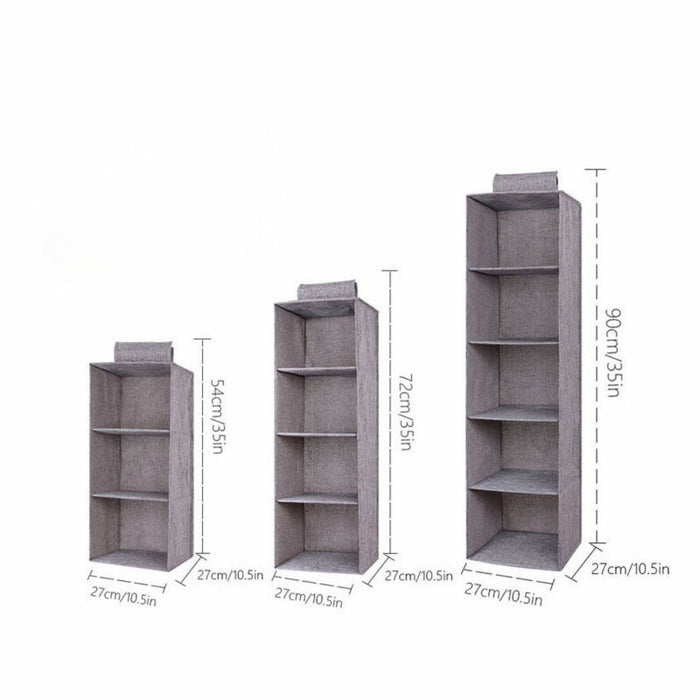 Portable Wardrobe Hanging Storage Bag Interlayer Drawer Type Clothes Hangers Holder Hanging Closet Organizer