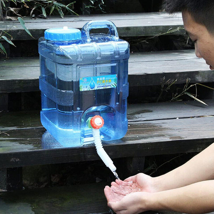 Portable Outdoor Water Storage Container Emergency Drinking Water Jug with Faucet