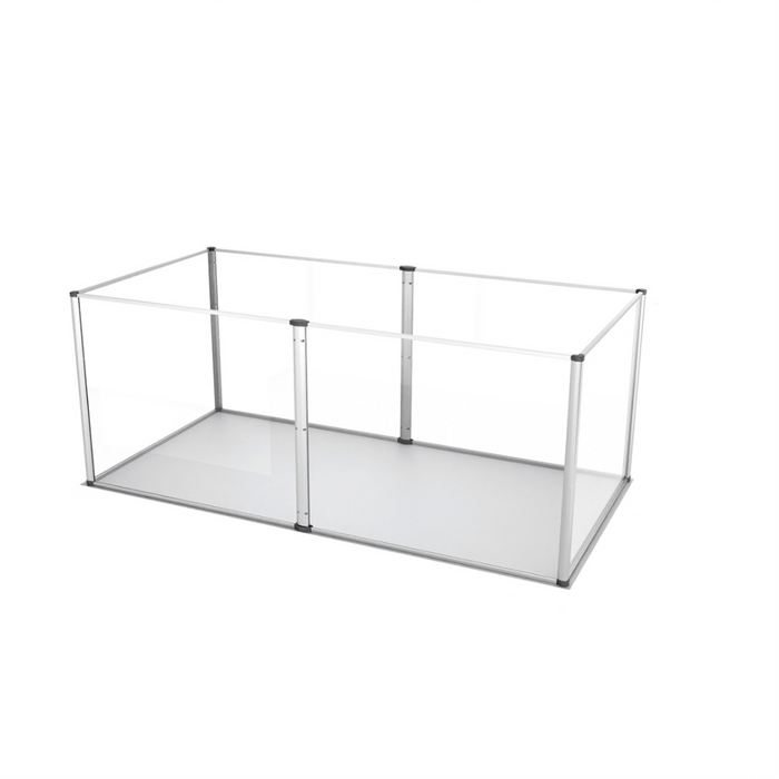 Premium Clear Acrylic Pet Whelping Pen with Waterproof Floor Mat