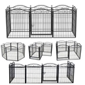 Premium Foldable 8-Panel Metal Dog Playpen with Gate