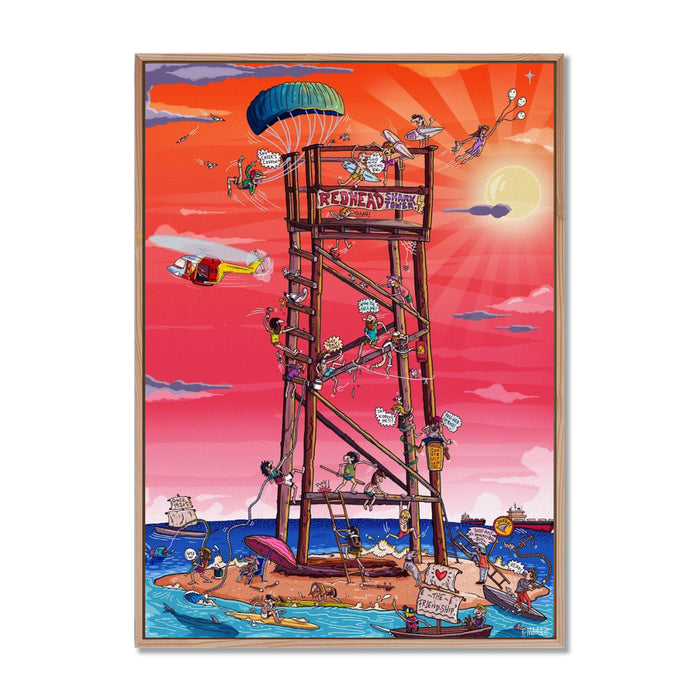 Canvas Print / A1 (594 x 841mm) Most Popular Size / Oak