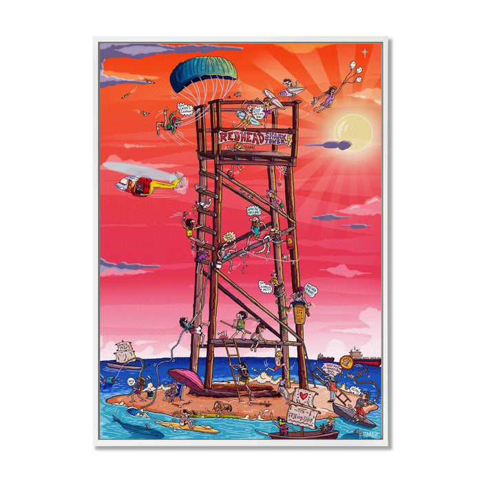 Canvas Print / A1 (594 x 841mm) Most Popular Size / White