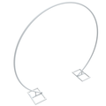 2.1M/2.4M Removable Round Wedding Arch Metal Backdrop Flower Frame