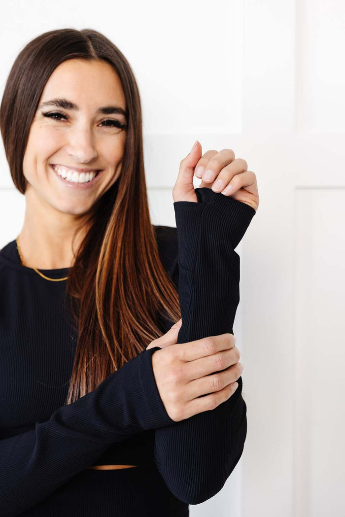 Restore Long Sleeve Crop Top