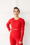 Restore Long Sleeve Crop Top