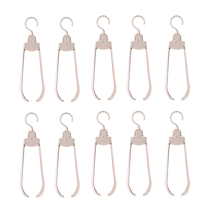 Pack of 10 Retractable Minimalist Design Laundry Hangers