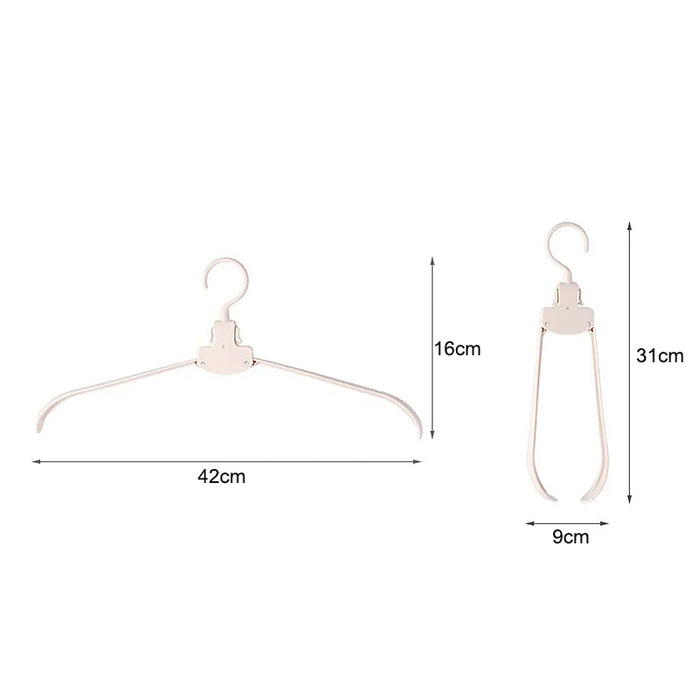 Pack of 10 Retractable Minimalist Design Laundry Hangers