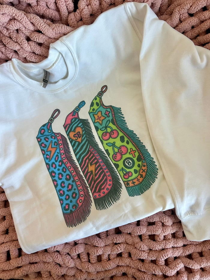 Retro Chaps Crewneck