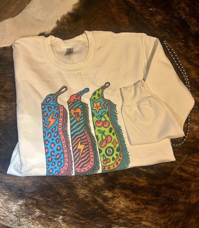 Retro Chaps Crewneck