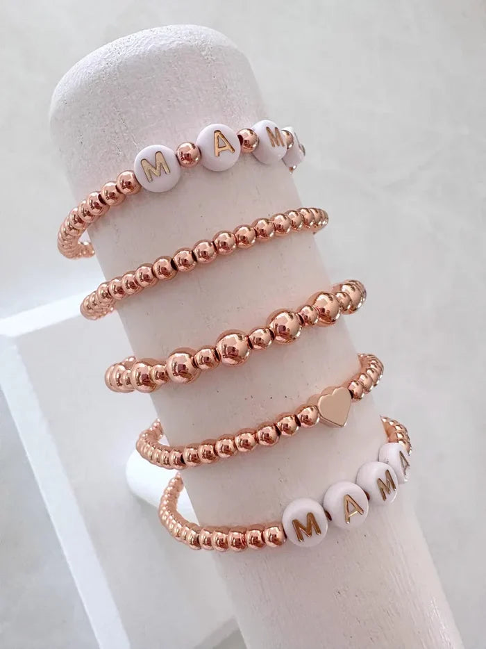 Rose Gold Beaded Bracelets
