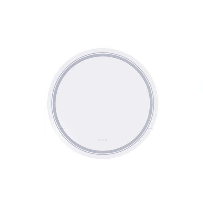 Round Bathroom Mirror with LED RGB Lighting