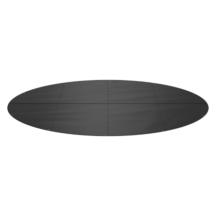 Round Pool Cover Solar Covers for Above Ground Pools Safety Pool Cover with Drawstring Design Black
