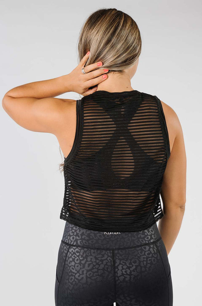 Sheer Muscle Crop Top