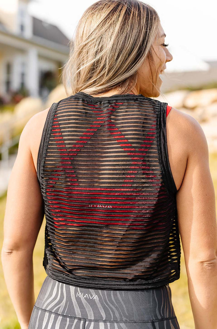Sheer Muscle Crop Top