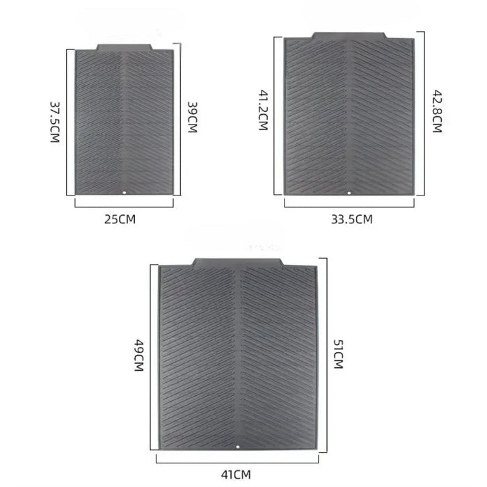 Silicone Drain Pad Drying Mat Pots Dish Drain Mat For Kitchen Tableware