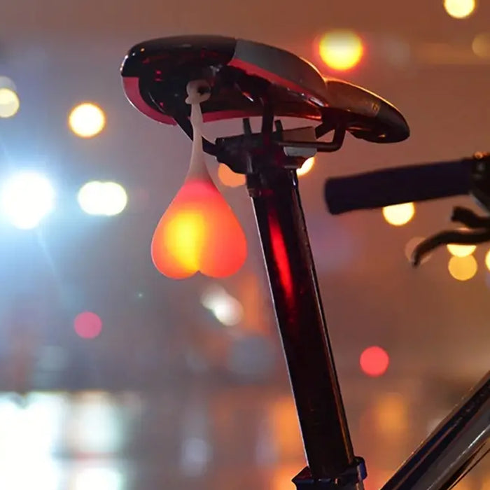 Silicone Heart Shape Cycling Lights for Bicycle LED Indicator Tail Lights