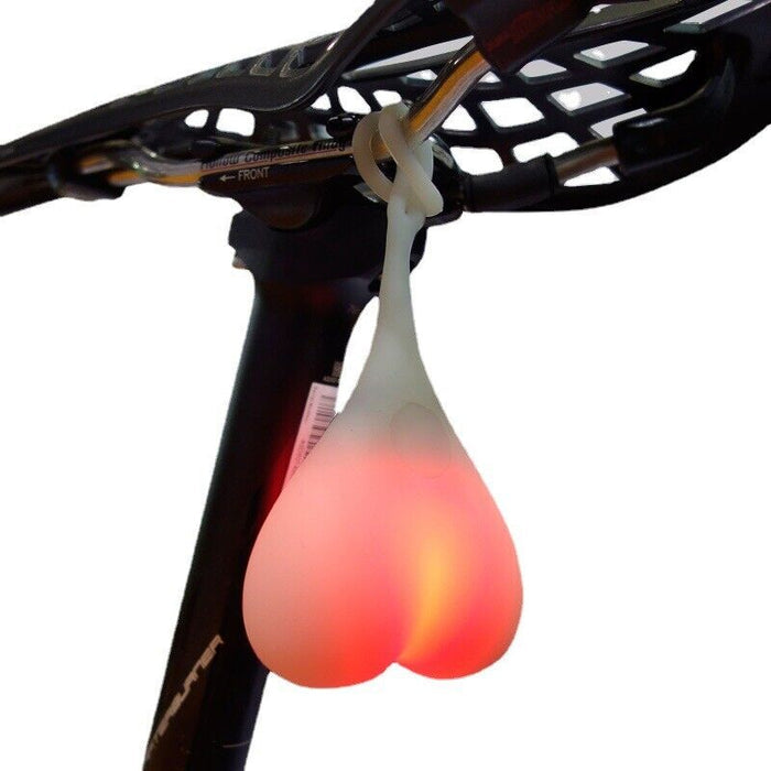 Silicone Heart Shape Cycling Lights for Bicycle LED Indicator Tail Lights