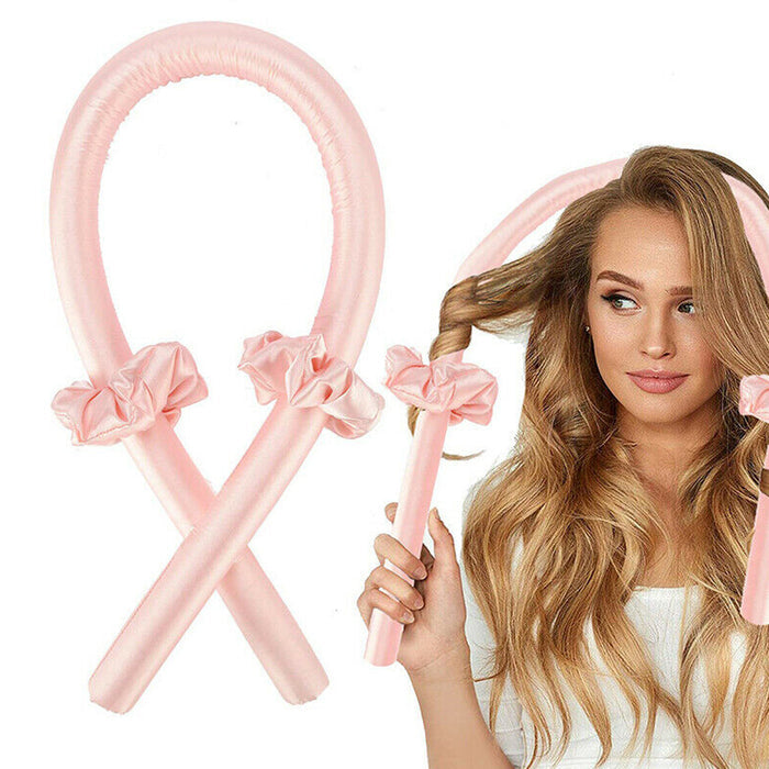 Heatless Lazy Curling Rod Silk Headband Manual Hair Rollers