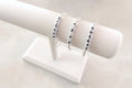 Silver Square Letter Beaded Name Bracelet