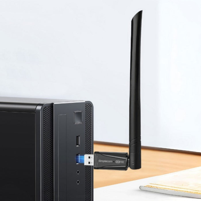 Simplecom Wi-Fi 6 and Bluetooth 5.3 Combo USB Adapter Dual Band AX900