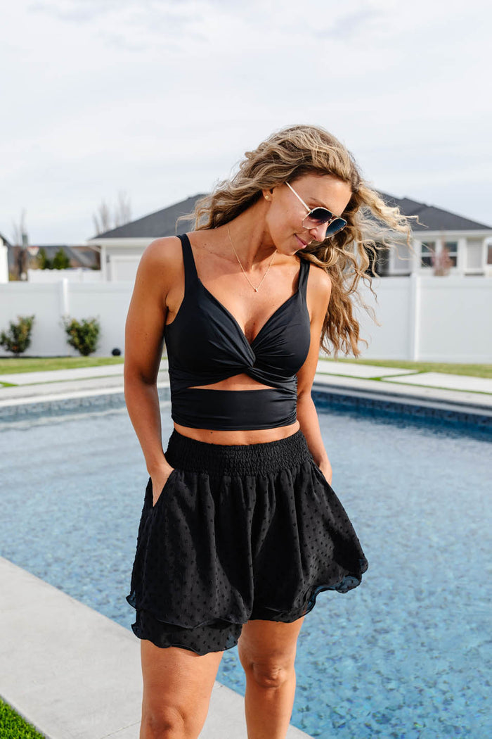 Smocked Skirt Coverup