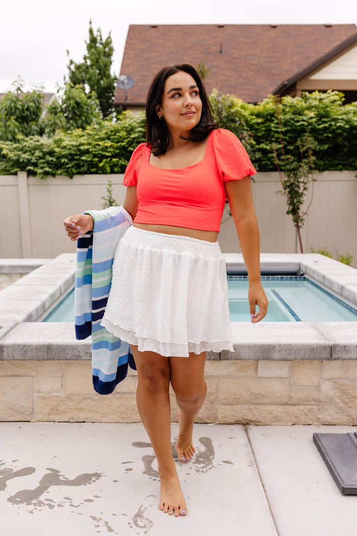 Smocked Skirt Coverup