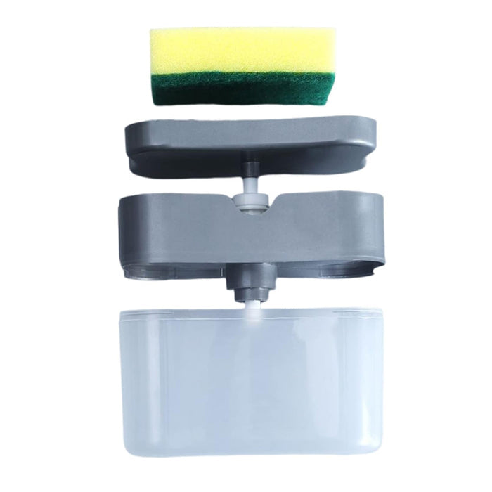 Soap Dispenser Instant Refill Dishwashing Soap Pump and Sponge Holder